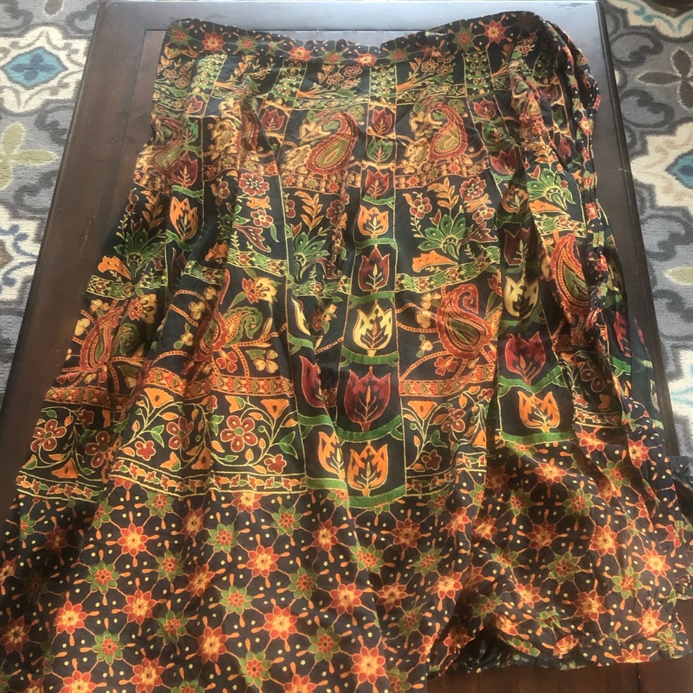 Colorful tie skirt
